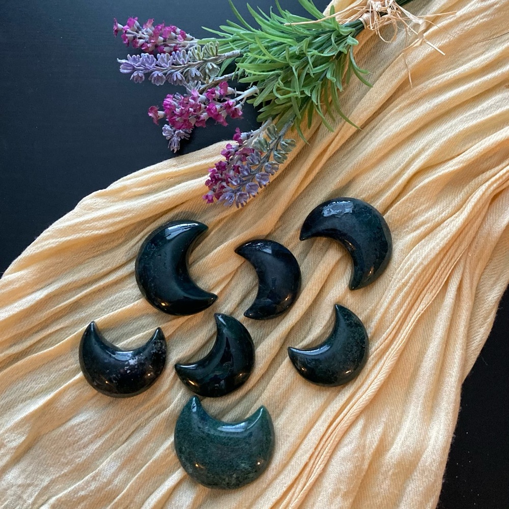 Moss Agate Moon
